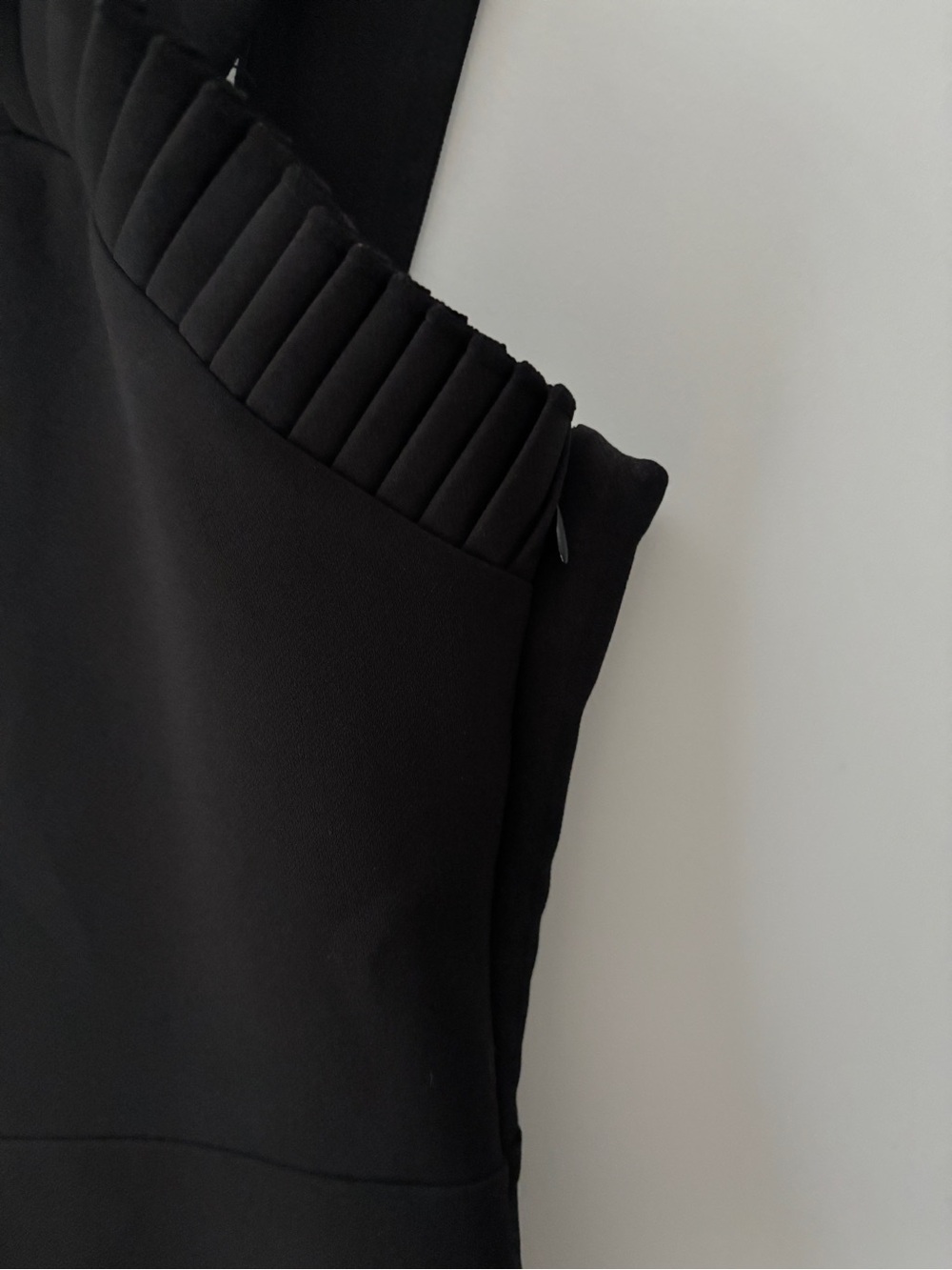 The Kooples Black Ruffle Mini Dress 2 US Size Medium Edgy Chic Party Cocktail - Picture 10 of 12